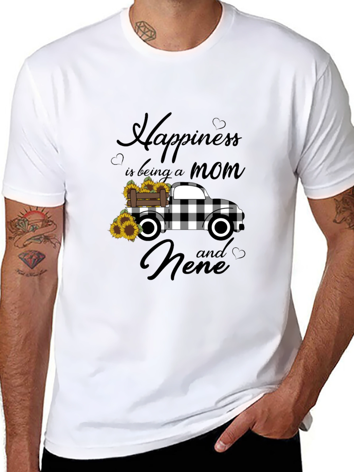 Mom & Nene Happiness T-Shirt: Sunflower Truck Design