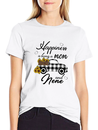 Mom & Nene Happiness T-Shirt: Sunflower Truck Design