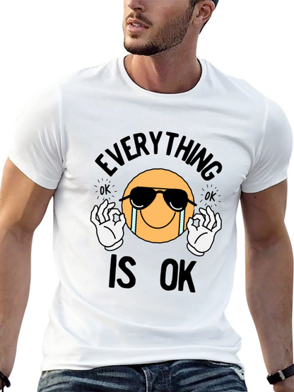 Everything Is Ok Emoji Graphic T-Shirt