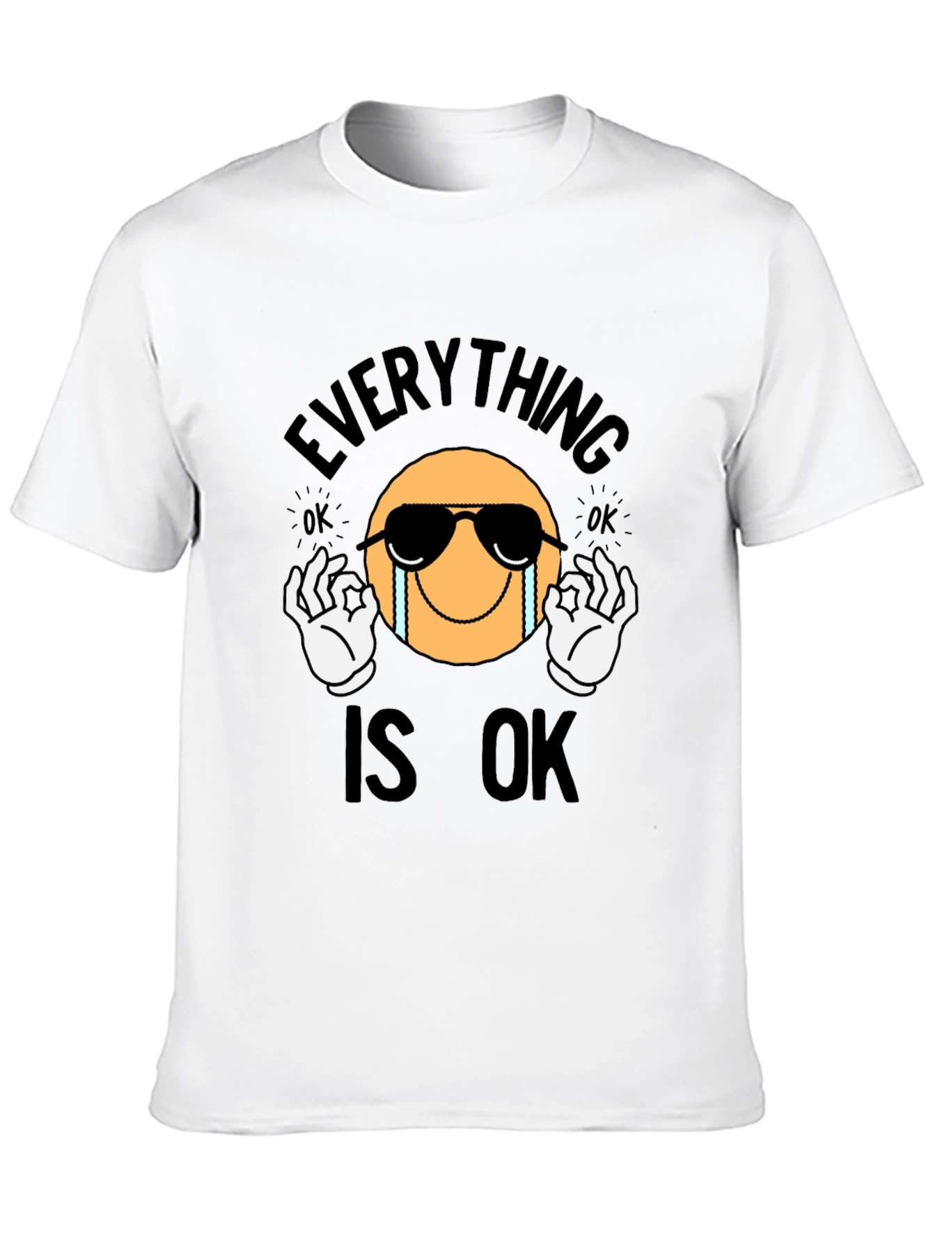Everything Is Ok Emoji Graphic T-Shirt