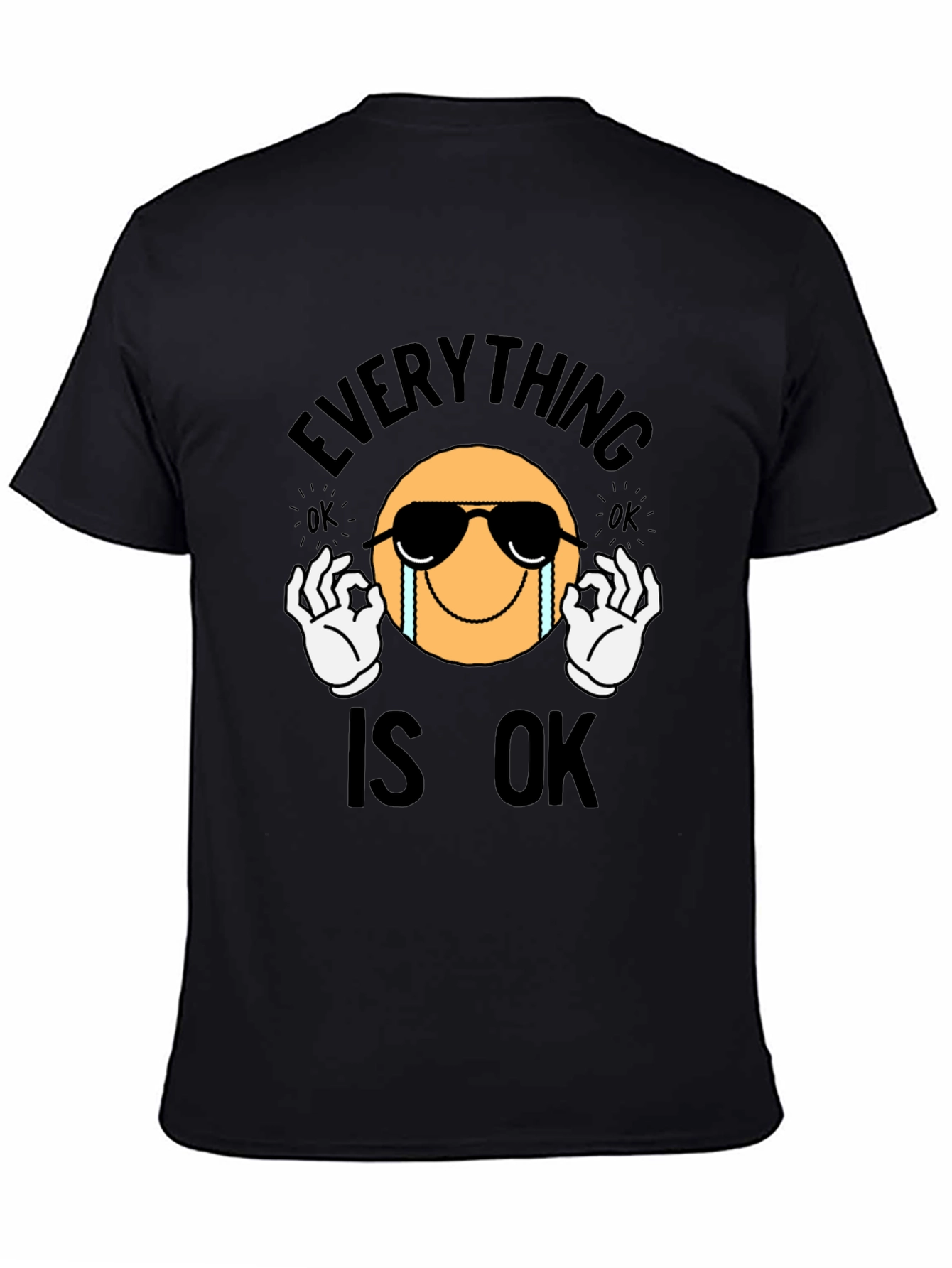 Everything Is Ok Emoji Graphic T-Shirt