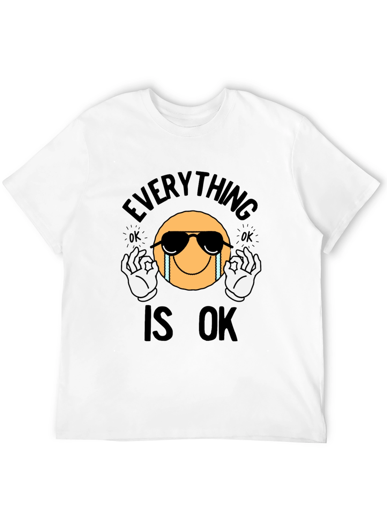 Everything Is Ok Emoji Graphic T-Shirt