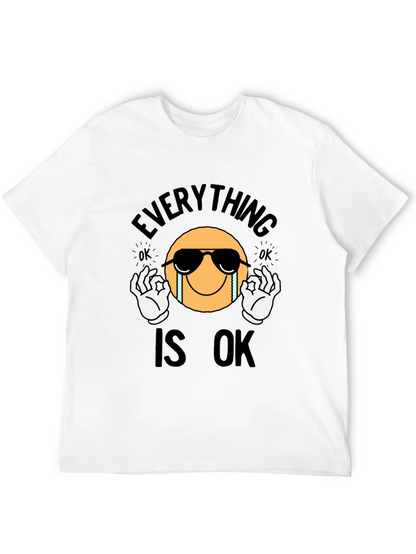 Everything Is Ok Emoji Graphic T-Shirt