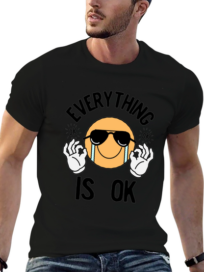 Everything Is Ok Emoji Graphic T-Shirt
