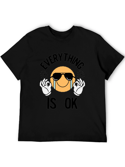 Everything Is Ok Emoji Graphic T-Shirt