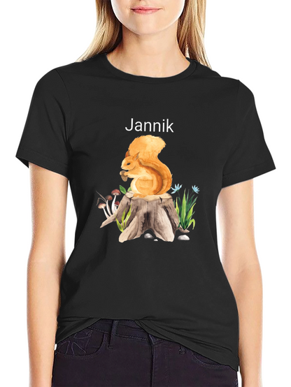 Squirrel on Stump Graphic Tee - Jannik