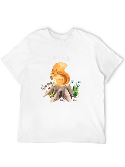 Squirrel on Stump Graphic Tee - Jannik