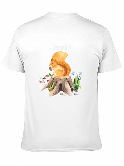 Squirrel on Stump Graphic Tee - Jannik