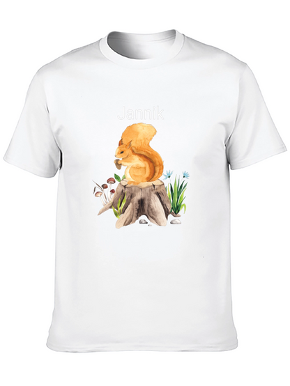 Squirrel on Stump Graphic Tee - Jannik