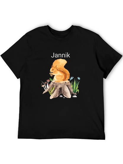 Squirrel on Stump Graphic Tee - Jannik