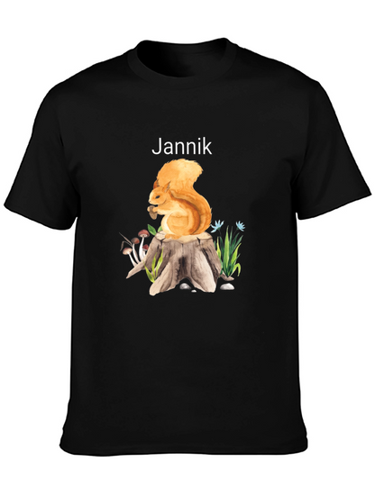 Squirrel on Stump Graphic Tee - Jannik