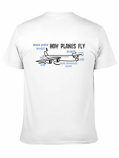How Planes Fly Magic Black T-Shirt