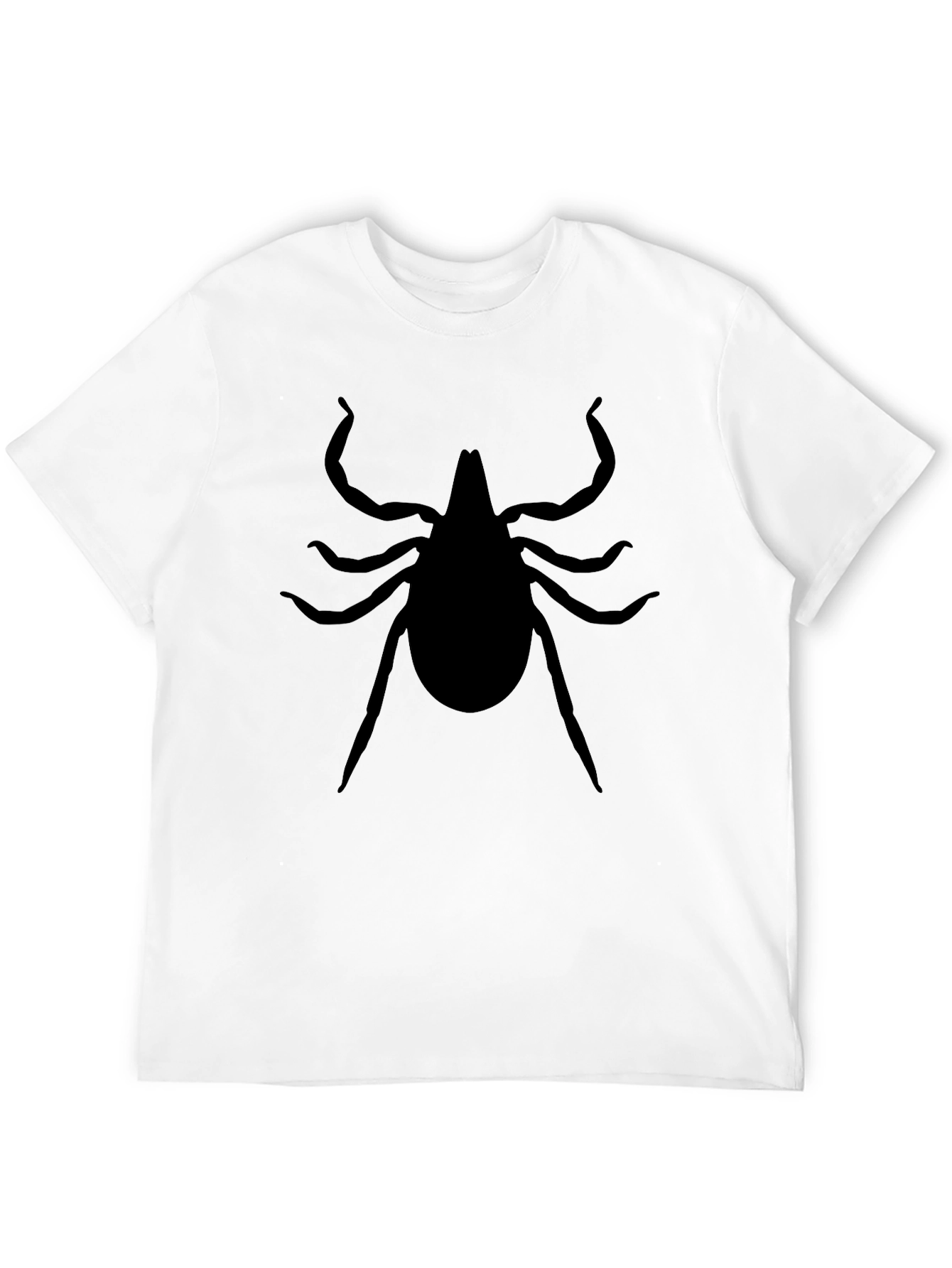 Tick Silhouette Graphic Tee - Unisex Black T-Shirt
