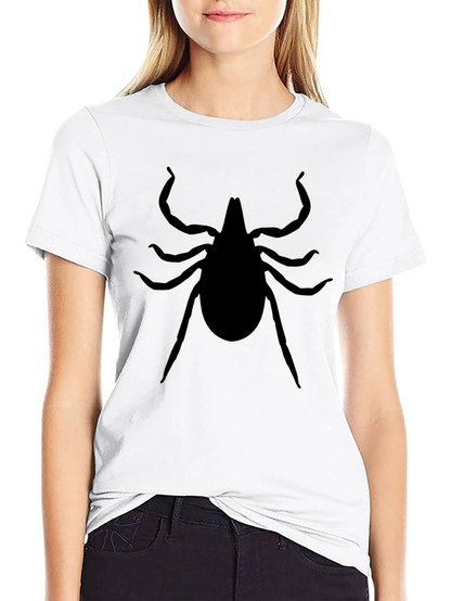 Tick Silhouette Graphic Tee - Unisex Black T-Shirt