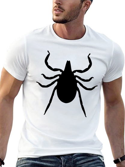 Tick Silhouette Graphic Tee - Unisex Black T-Shirt