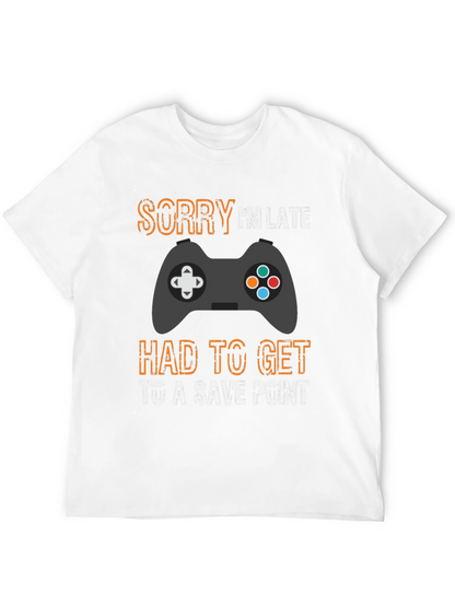 Gamer Sorry Im Late Save Point T-Shirt