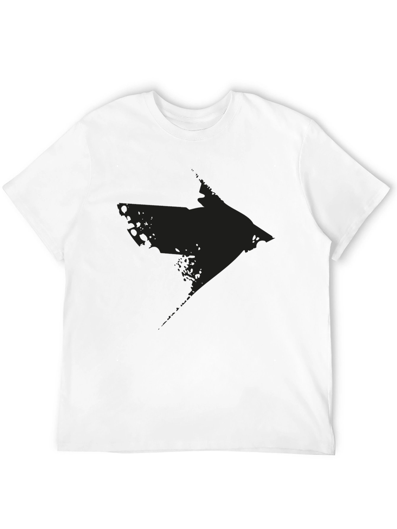 Distressed Arrow Graphic Black T-Shirt