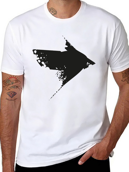 Distressed Arrow Graphic Black T-Shirt