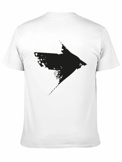 Distressed Arrow Graphic Black T-Shirt