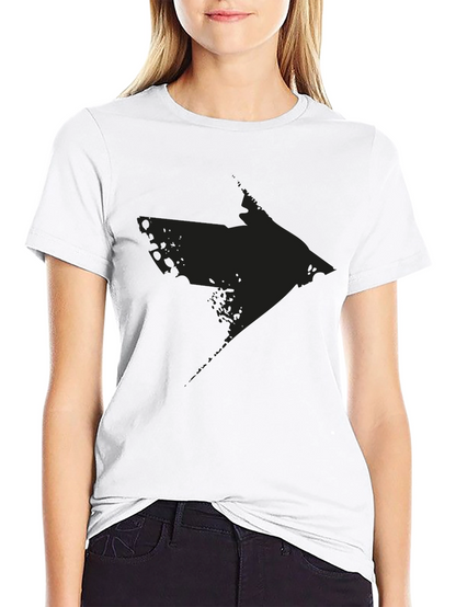 Distressed Arrow Graphic Black T-Shirt