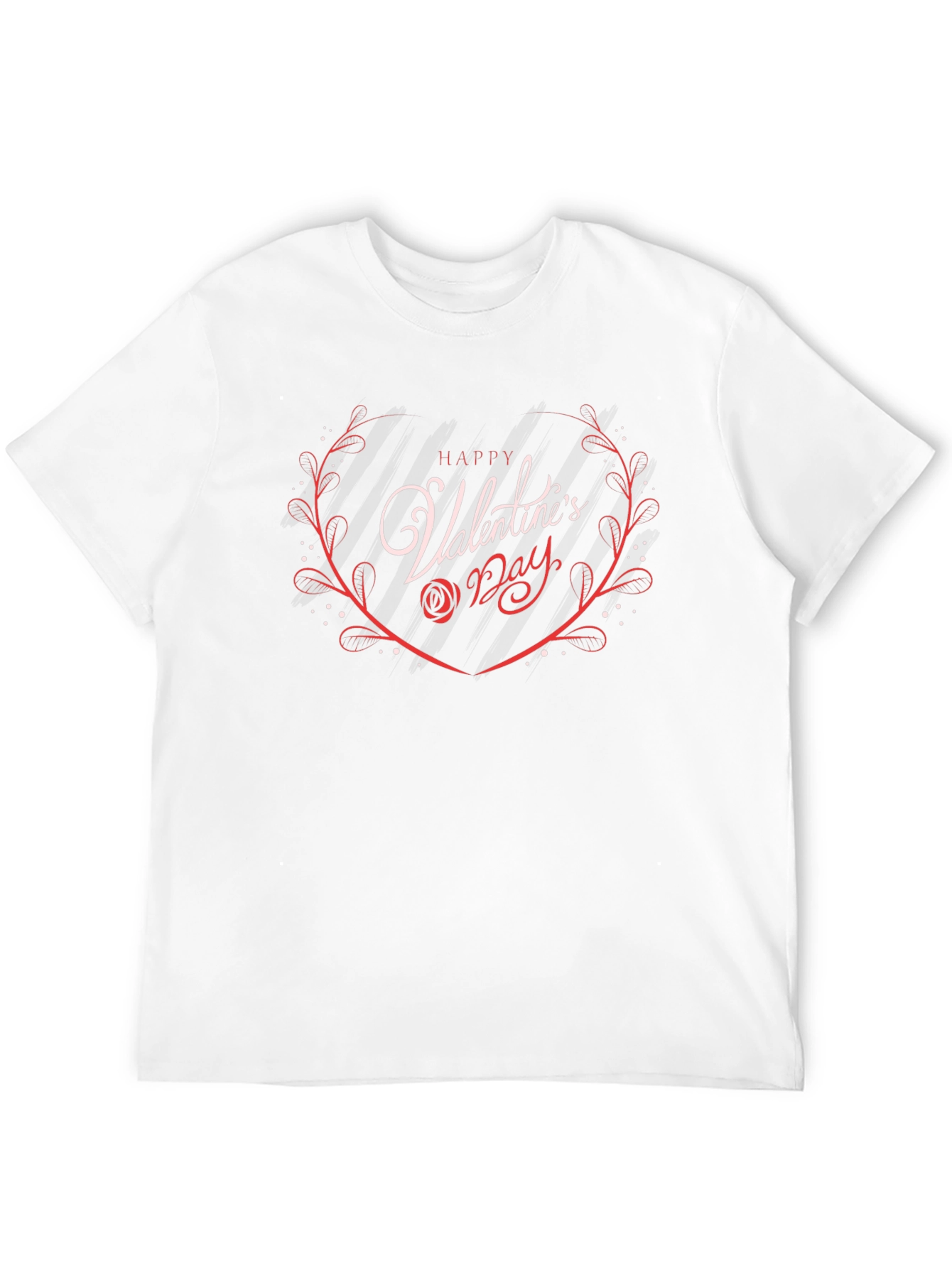 Happy Valentines Day Graphic Tee - Black