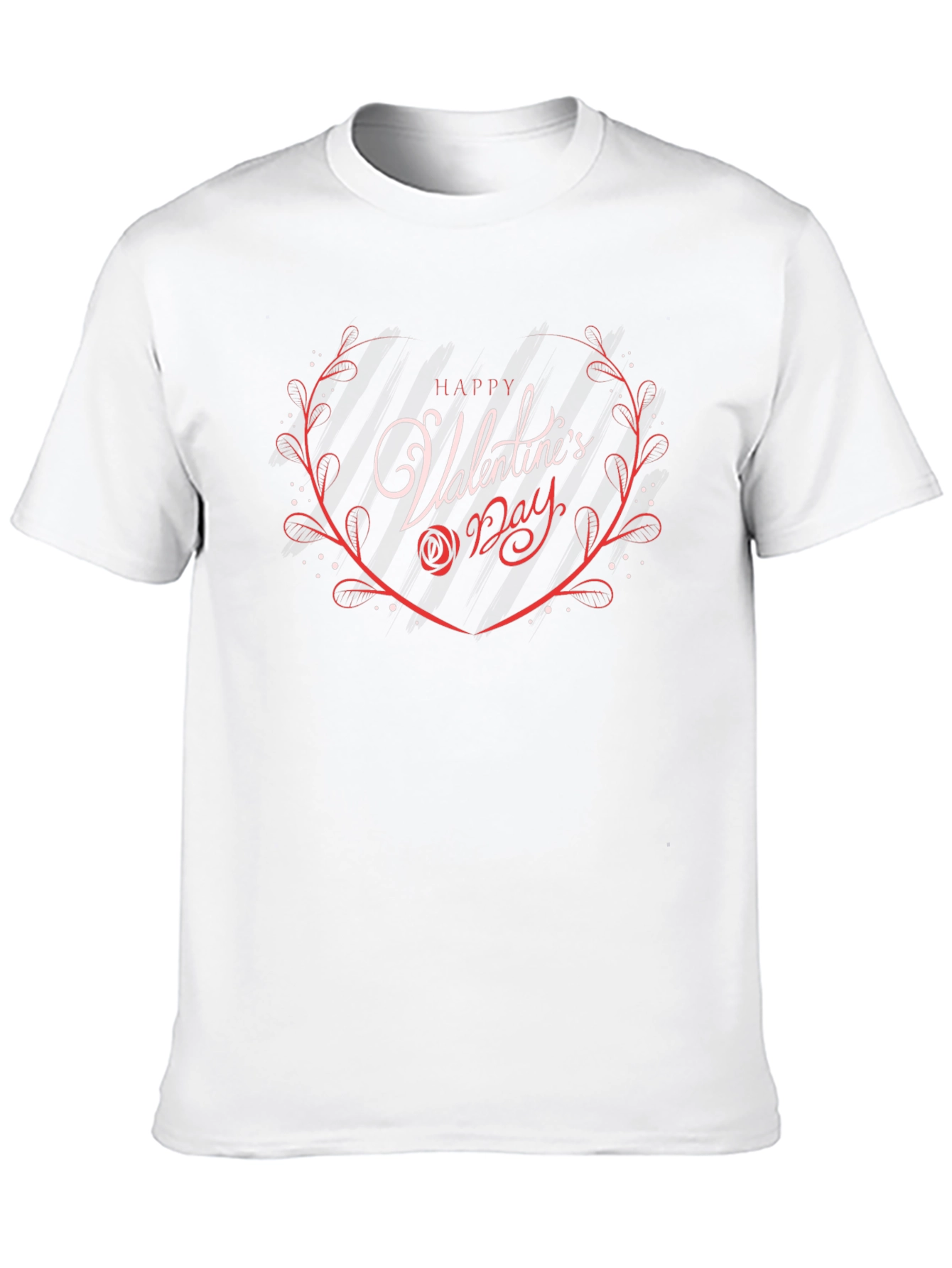 Happy Valentines Day Graphic Tee - Black