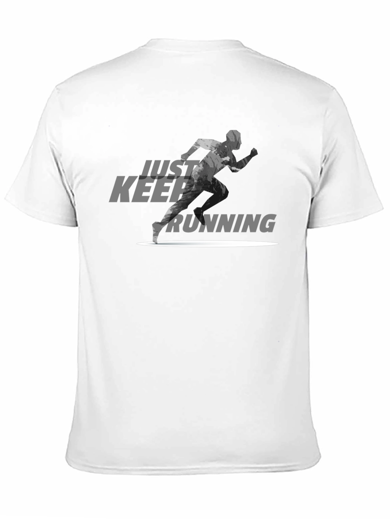 Just Keep Running Graphic Tee - Black