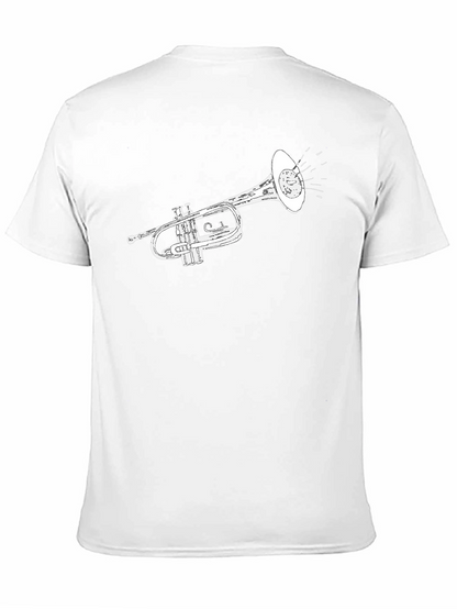 Trumpet Graphic Tee - Classic Musical Style