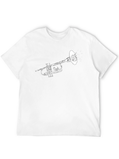 Trumpet Graphic Tee - Classic Musical Style