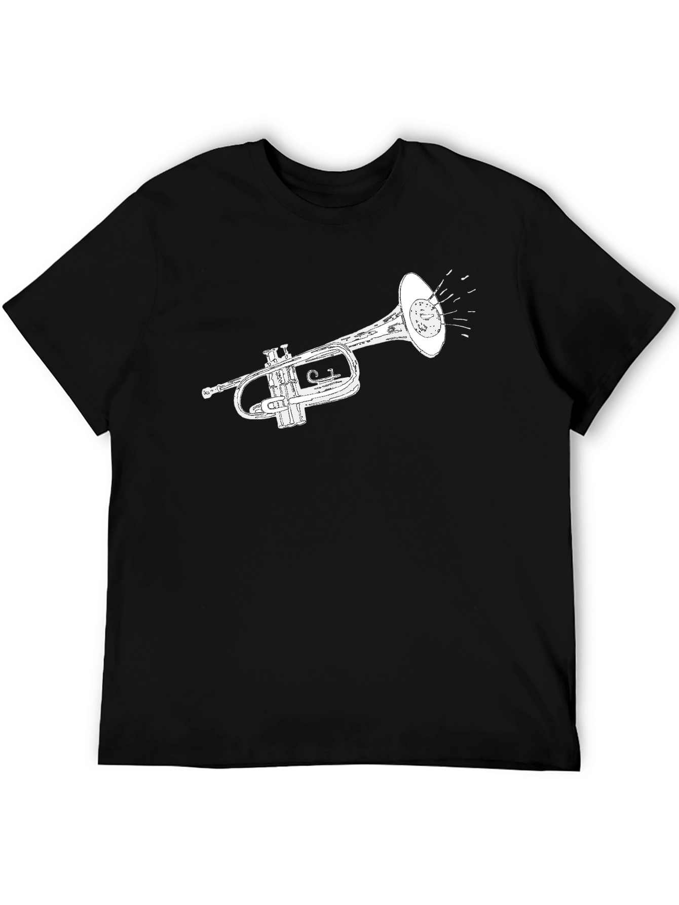 Trumpet Graphic Tee - Classic Musical Style