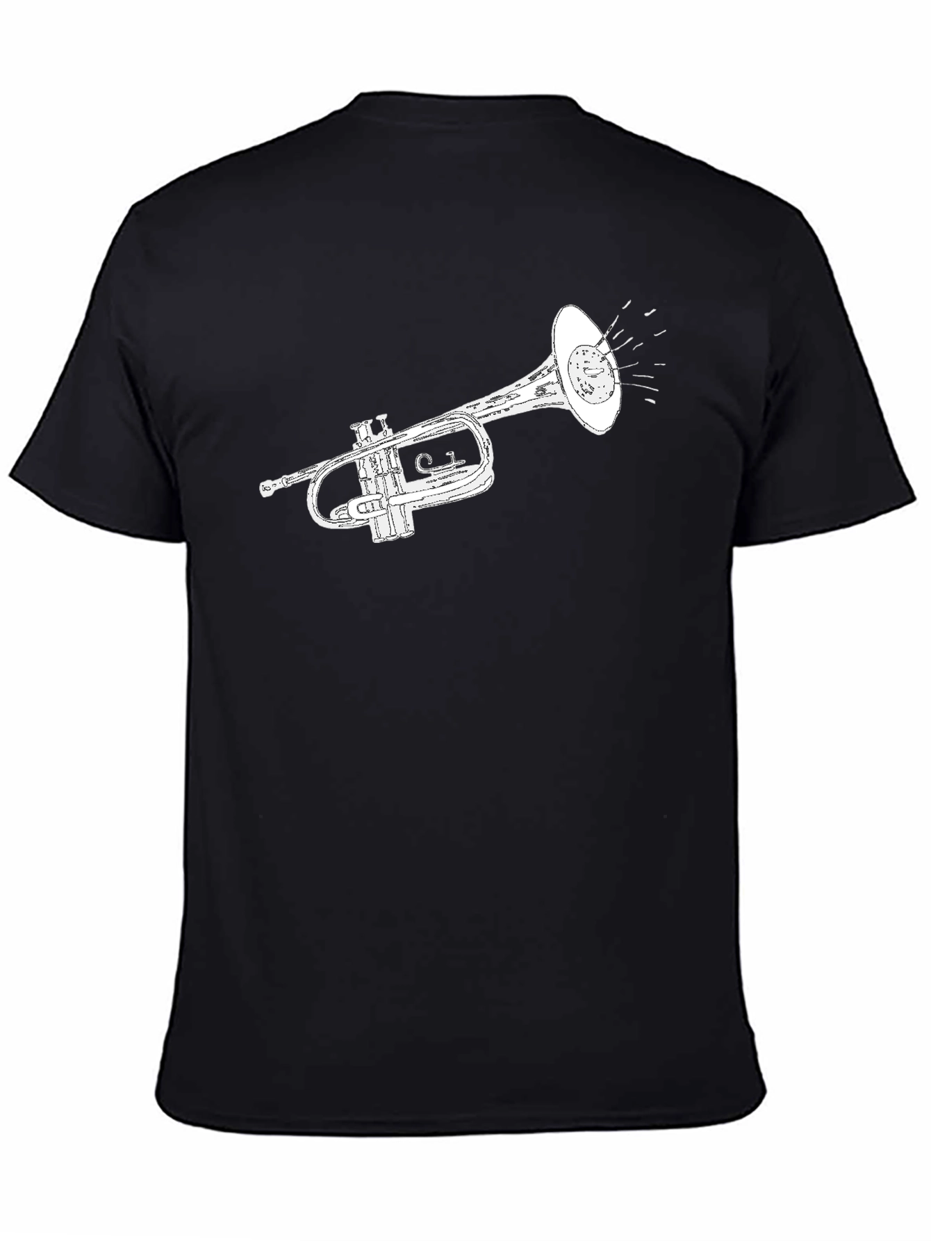Trumpet Graphic Tee - Classic Musical Style