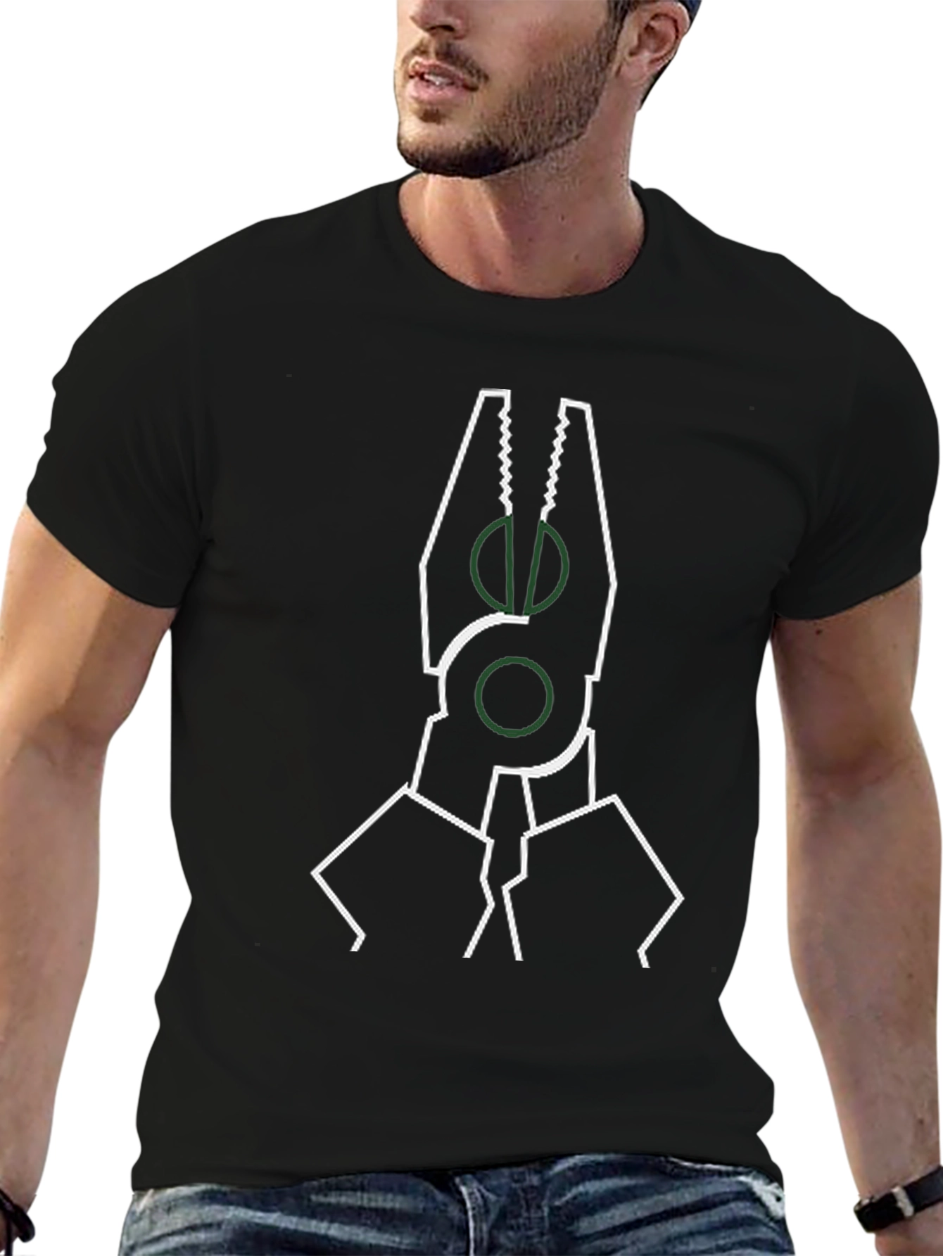 Pliers Graphic T-Shirt - Black