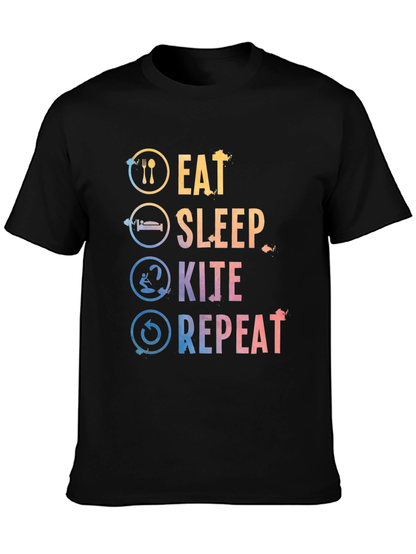 Eat Sleep Kite Repeat Graphic Tee