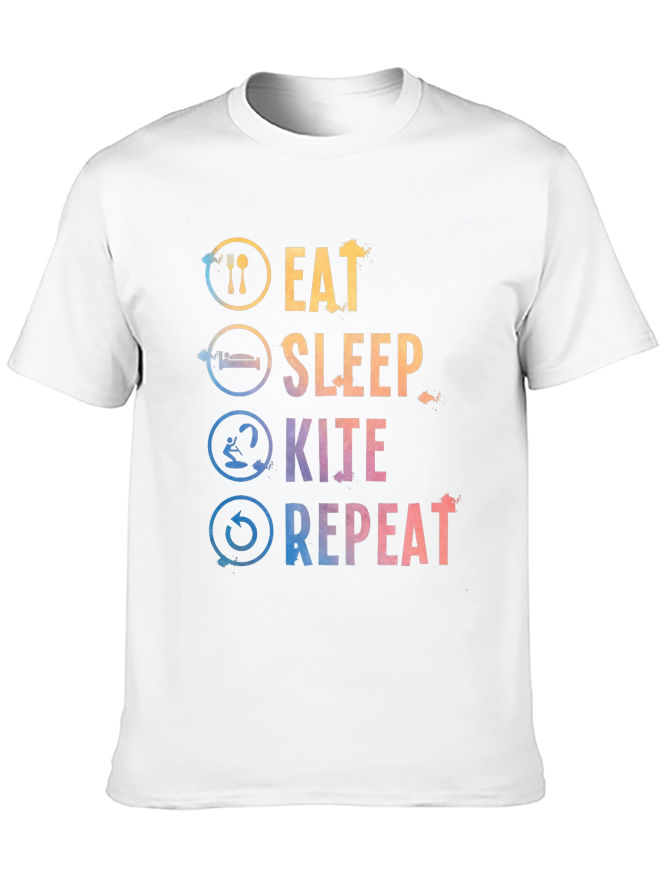 Eat Sleep Kite Repeat Graphic Tee