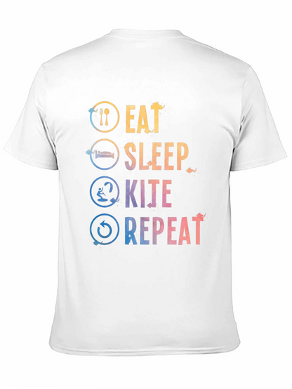 Eat Sleep Kite Repeat Graphic Tee