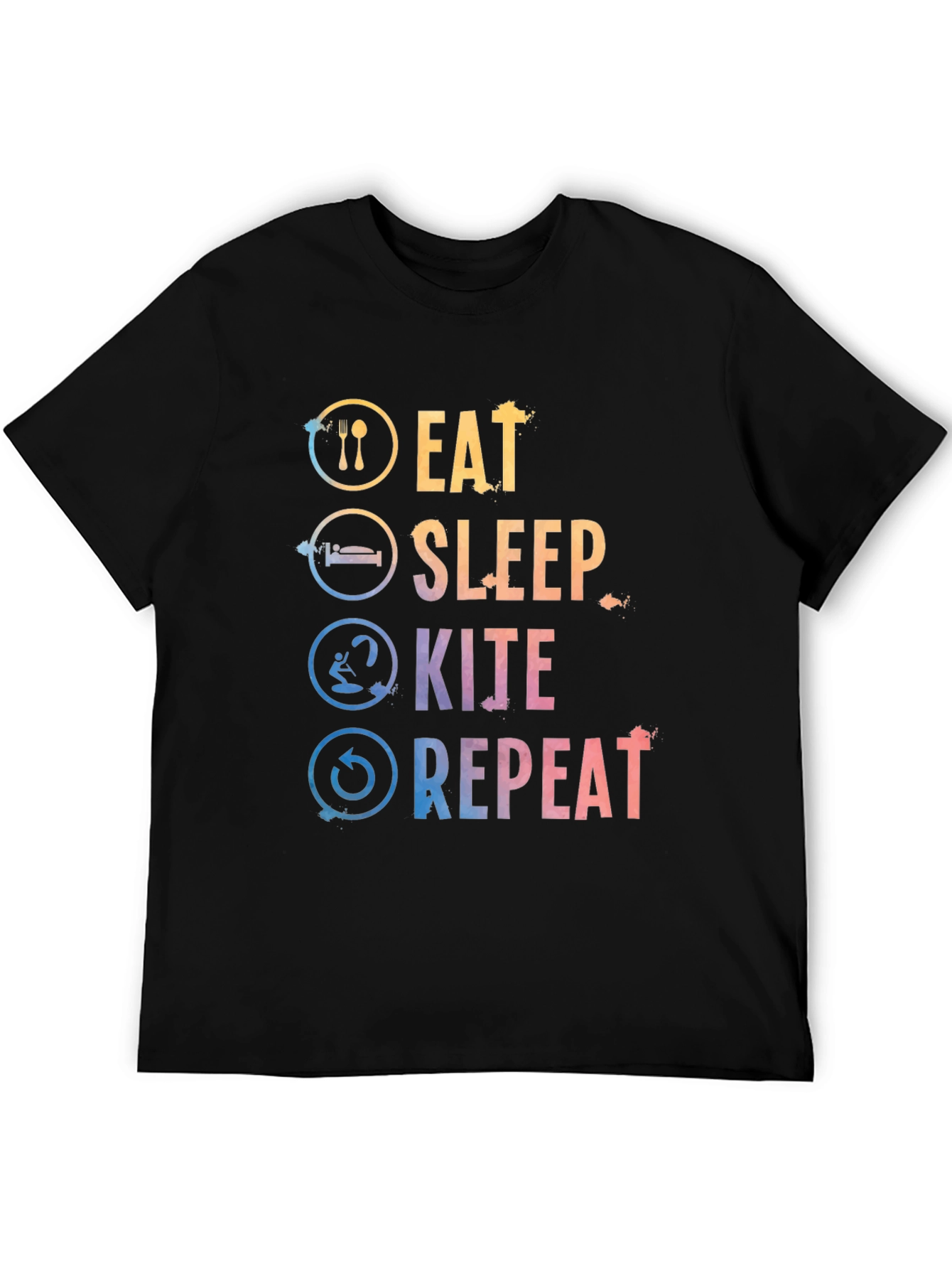 Eat Sleep Kite Repeat Graphic Tee