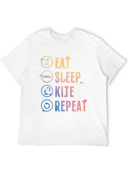 Eat Sleep Kite Repeat Graphic Tee