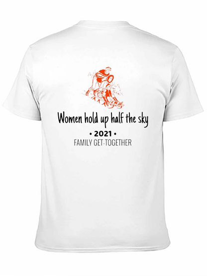 Women Hold Up The Sky Black Tee