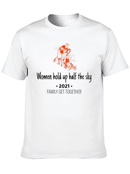 Women Hold Up The Sky Black Tee
