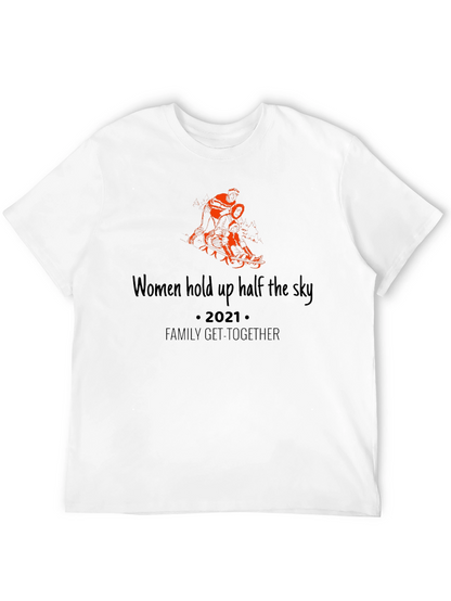 Women Hold Up The Sky Black Tee