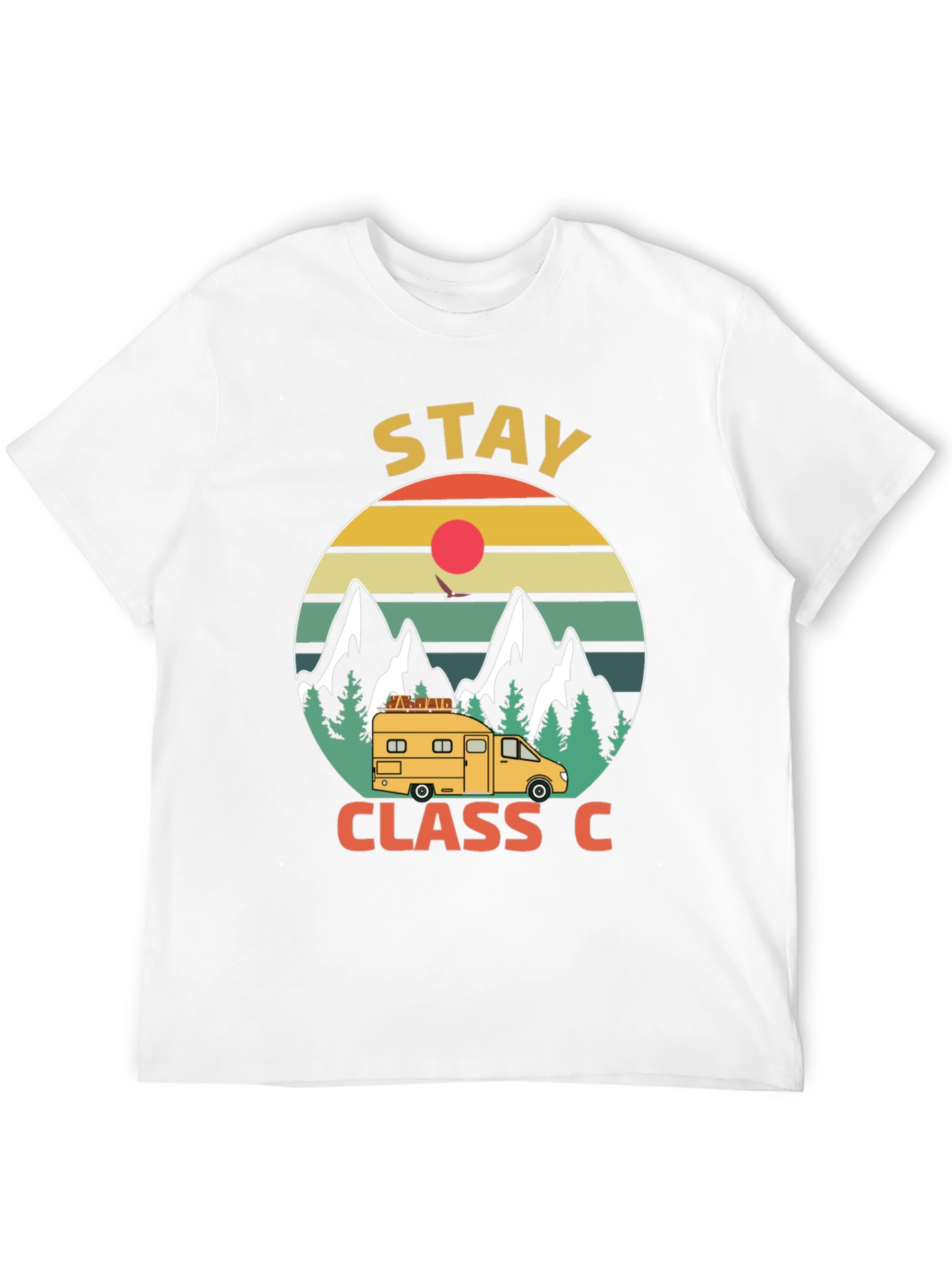 Stay Class C Camping T-Shirt - Mountain Adventure