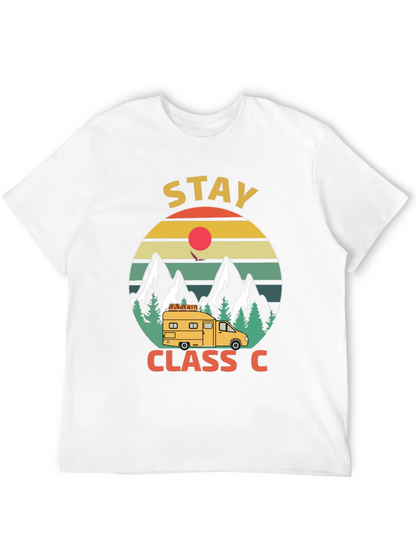 Stay Class C Camping T-Shirt - Mountain Adventure
