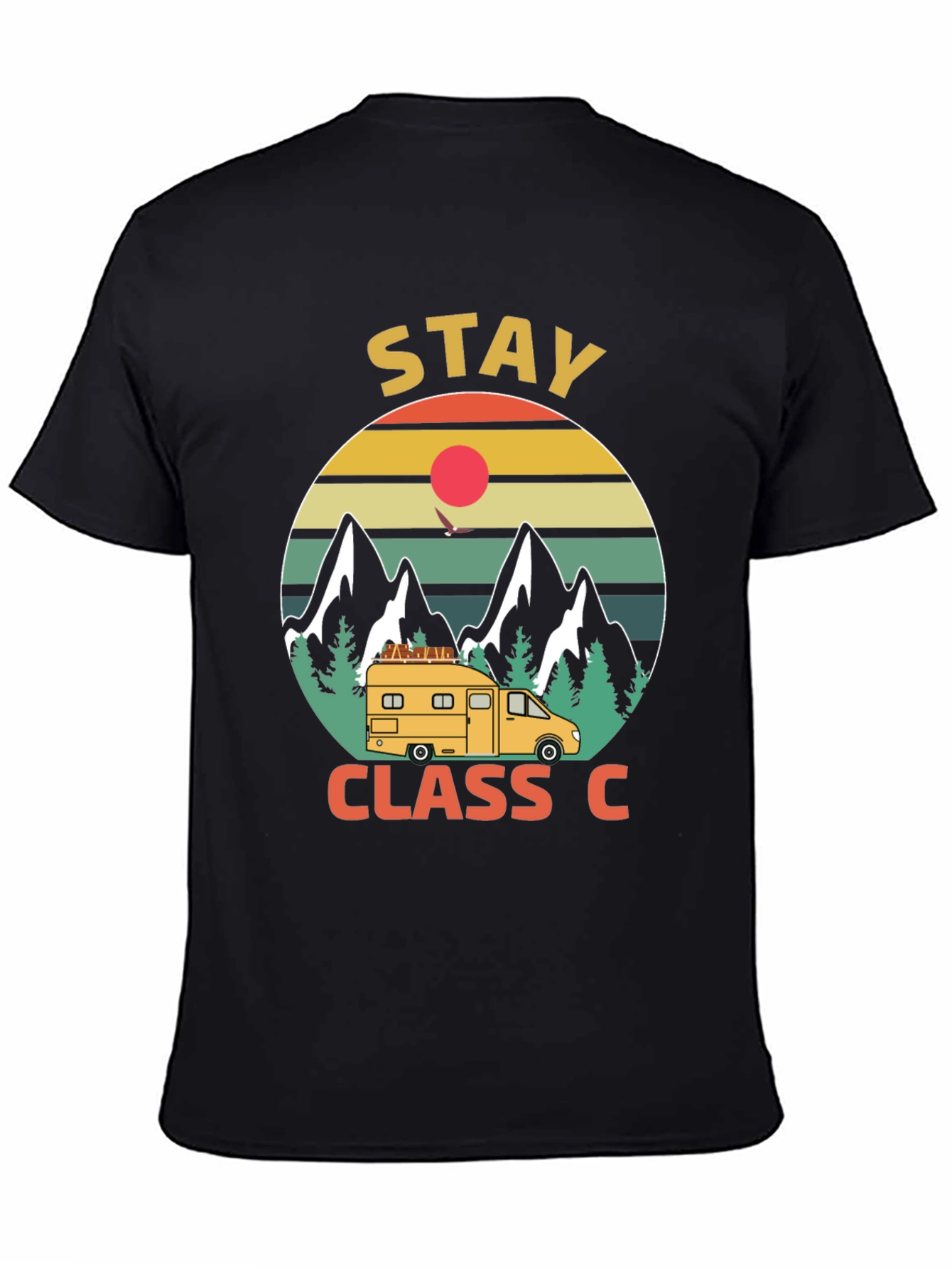 Stay Class C Camping T-Shirt - Mountain Adventure