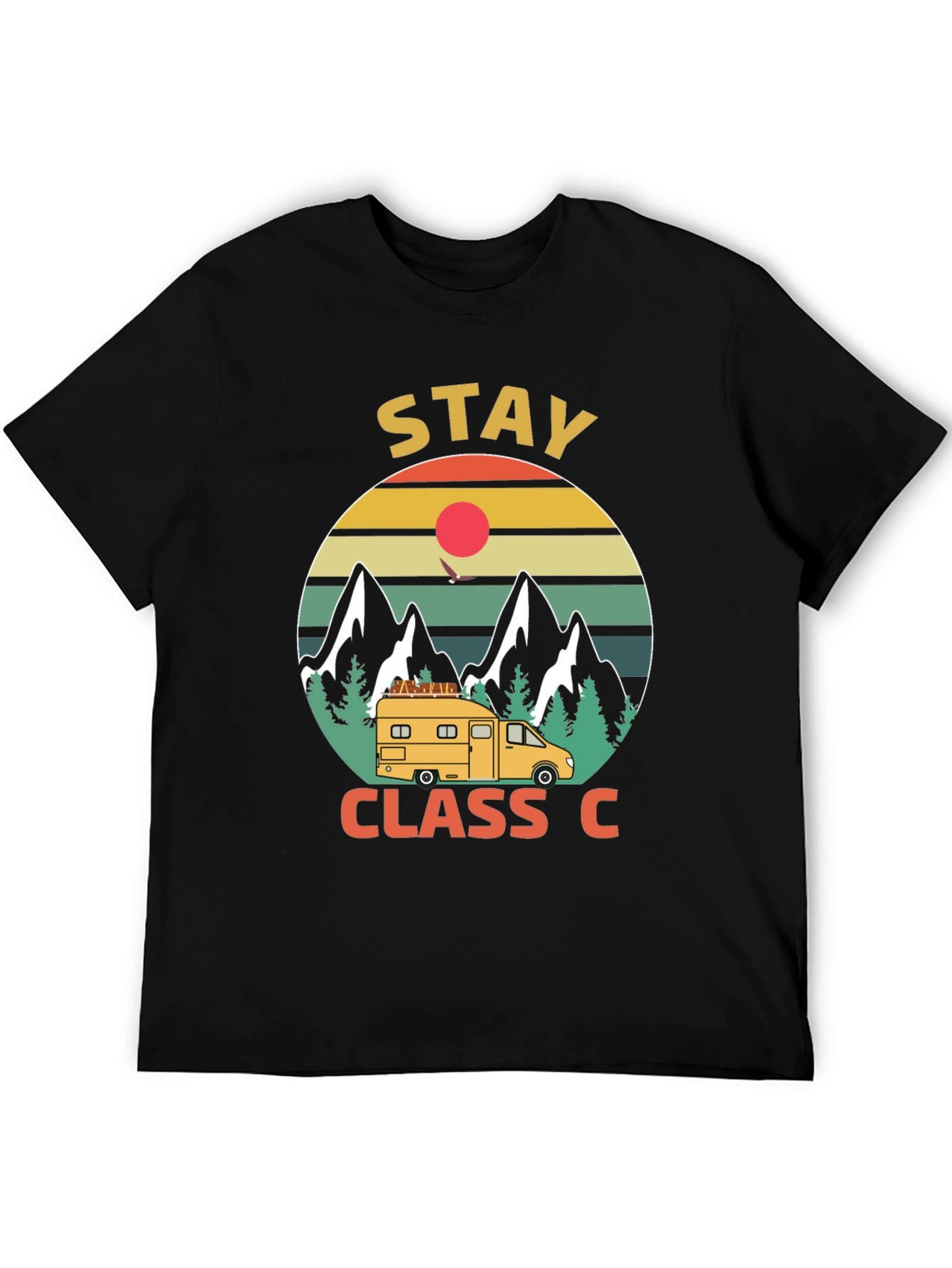 Stay Class C Camping T-Shirt - Mountain Adventure