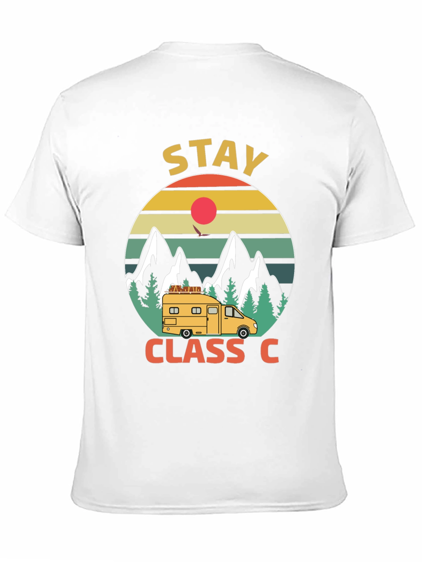 Stay Class C Camping T-Shirt - Mountain Adventure
