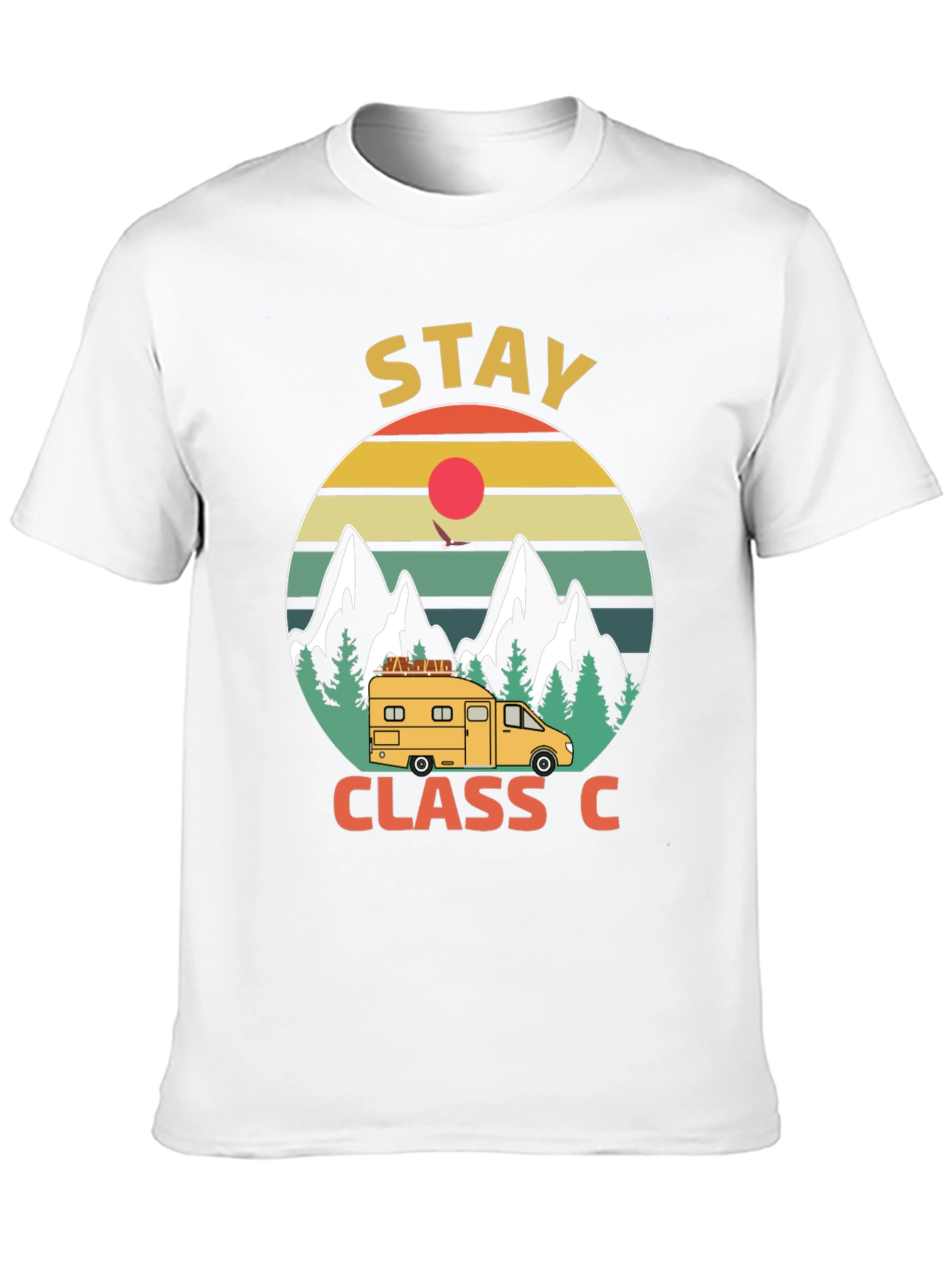 Stay Class C Camping T-Shirt - Mountain Adventure