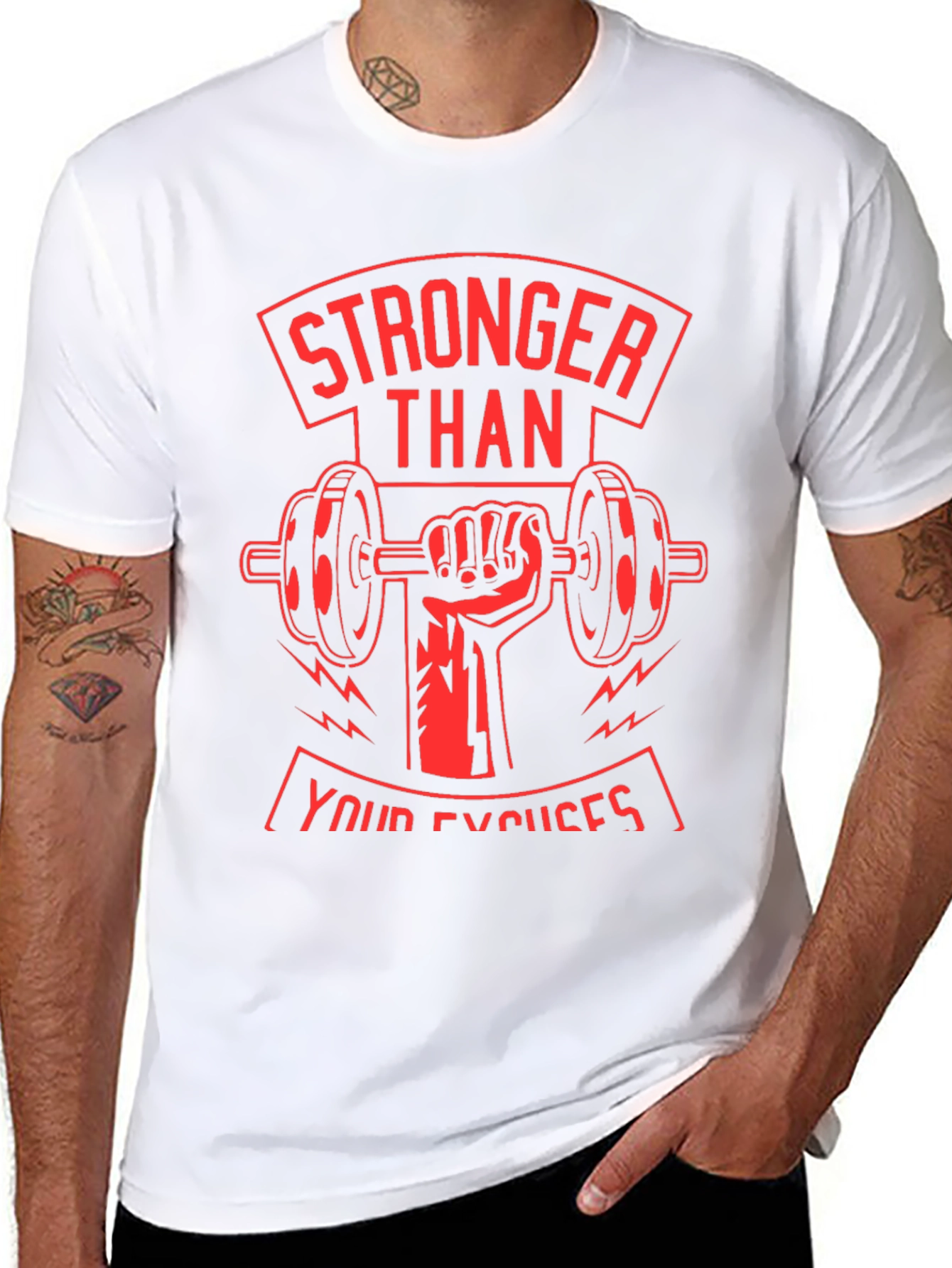 Stronger Than Your Excuses Graphic T-Shirt