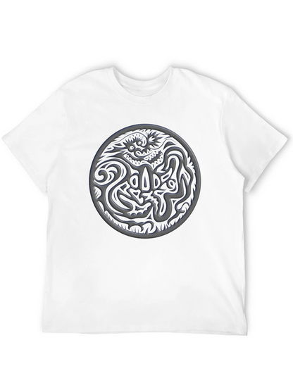 Dragon Emblem Graphic Tee - Stylish Black T-Shirt