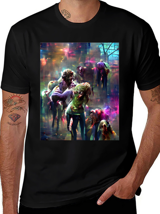 Zombie Art Graphic Tee - Unleash the Undead!