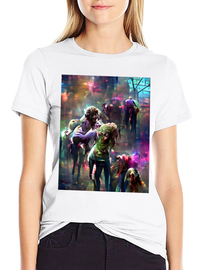 Zombie Art Graphic Tee - Unleash the Undead!